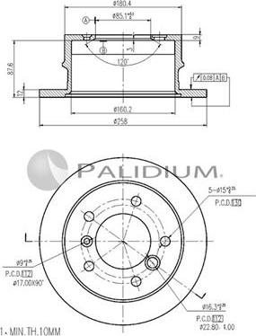 Ashuki P331-068 - Discofreno autozon.pro