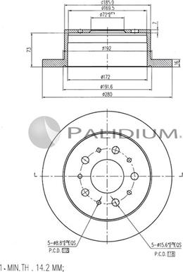 Ashuki P331-009 - Discofreno autozon.pro