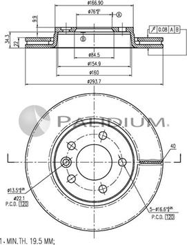 Ashuki P331-004 - Discofreno autozon.pro