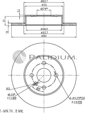 Ashuki P331-005 - Discofreno autozon.pro