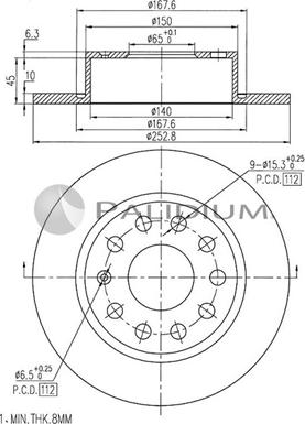 Ashuki P331-001 - Discofreno autozon.pro