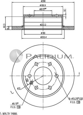 Ashuki P331-008 - Discofreno autozon.pro