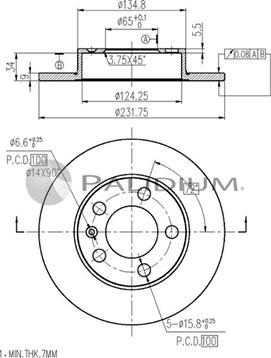 Ashuki P331-003 - Discofreno autozon.pro