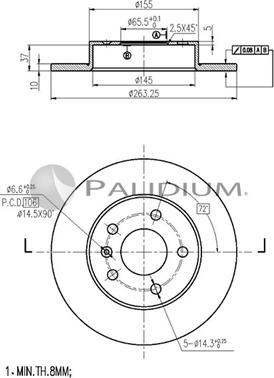 Ashuki P331-002 - Discofreno autozon.pro