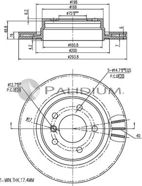 Ashuki P331-015 - Discofreno autozon.pro