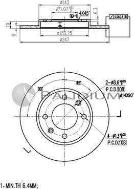 Ashuki P331-010 - Discofreno autozon.pro