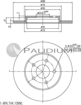 Ashuki P331-018 - Discofreno autozon.pro