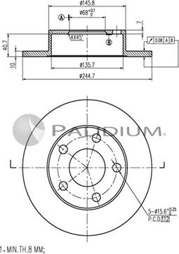 Ashuki P331-017 - Discofreno autozon.pro