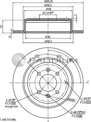 Ashuki P331-039 - Discofreno autozon.pro