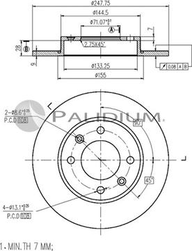 Ashuki P331-034 - Discofreno autozon.pro