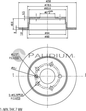 Ashuki P331-035 - Discofreno autozon.pro