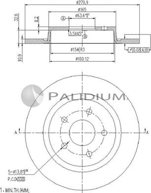 Ashuki P331-030 - Discofreno autozon.pro