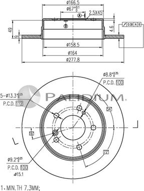 Ashuki P331-037 - Discofreno autozon.pro