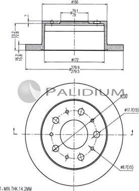 Ashuki P331-024 - Discofreno autozon.pro