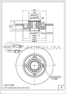 Ashuki P331-026 - Discofreno autozon.pro