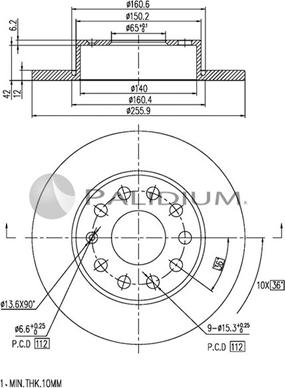 Ashuki P331-021 - Discofreno autozon.pro