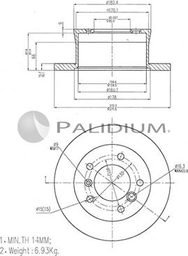 Ashuki P331-077 - Discofreno autozon.pro