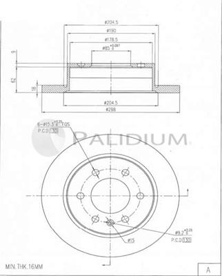 Ashuki P331-150 - Discofreno autozon.pro