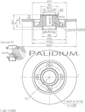 Ashuki P331-114 - Discofreno autozon.pro