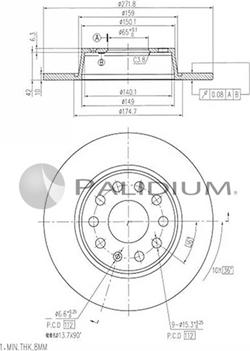 Ashuki P331-115 - Discofreno autozon.pro