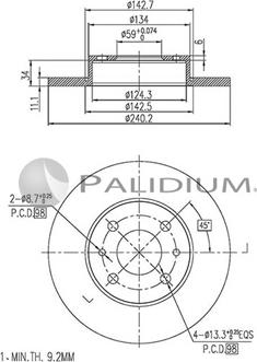 Ashuki P333-001 - Discofreno autozon.pro