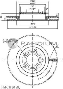 Ashuki P333-002 - Discofreno autozon.pro