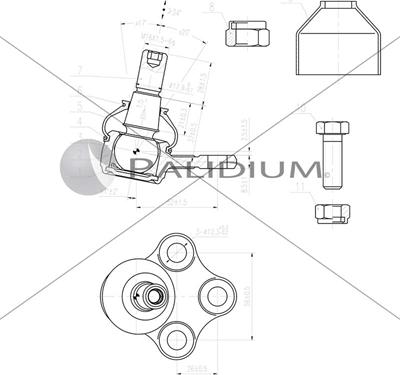 Ashuki PAL5-4015 - Giunto di supporto / guida autozon.pro