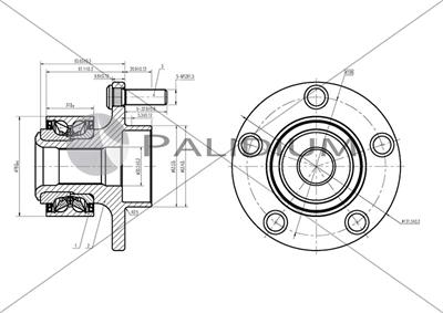 Ashuki PAL6-2017 - Kit cuscinetto ruota autozon.pro