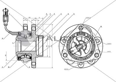 Ashuki PAL6-2033 - Kit cuscinetto ruota autozon.pro