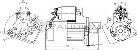 Ashuki PAL17-1009 - Motorino d'avviamento autozon.pro