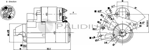 Ashuki PAL17-1014 - Motorino d'avviamento autozon.pro