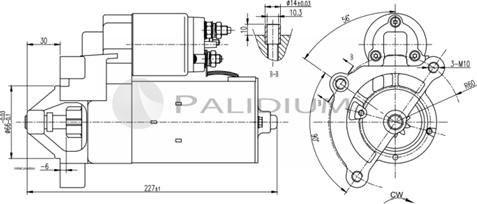 Ashuki PAL17-1010 - Motorino d'avviamento autozon.pro