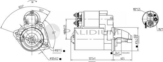 Ashuki PAL17-1011 - Motorino d'avviamento autozon.pro