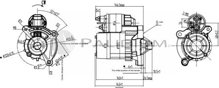 Ashuki PAL17-1012 - Motorino d'avviamento autozon.pro