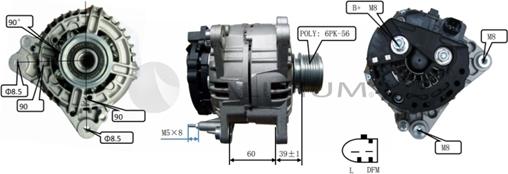 Ashuki PAL17-2004 - Alternatore autozon.pro