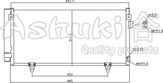 Ashuki S559-32 - Condensatore, Climatizzatore autozon.pro