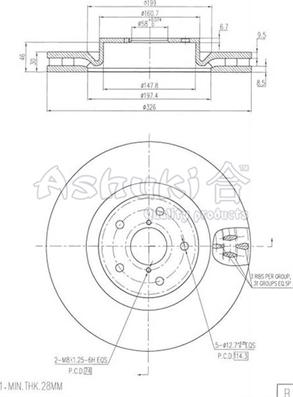 Ashuki S016-50 - Discofreno autozon.pro