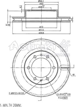 Ashuki T603-04 - Discofreno autozon.pro