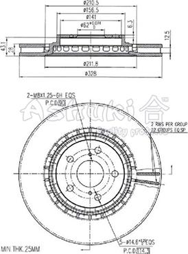 Ashuki T603-85 - Discofreno autozon.pro