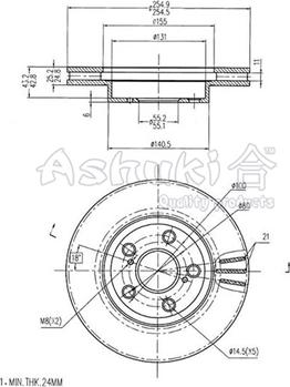 Ashuki T603-83 - Discofreno autozon.pro