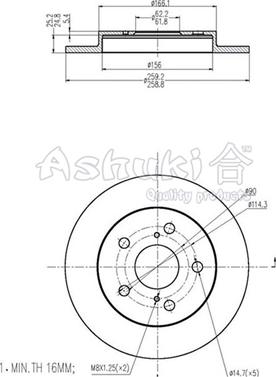 Ashuki T603-30 - Discofreno autozon.pro