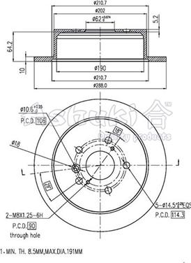 Ashuki T603-32 - Discofreno autozon.pro