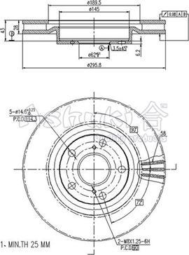 Ashuki T603-37 - Discofreno autozon.pro