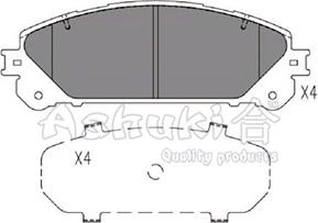 Ashuki T114-65 - Kit pastiglie freno, Freno a disco autozon.pro