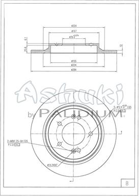 Ashuki Y089-76 - Discofreno autozon.pro