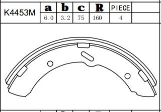 Asimco K4453M - Kit ganasce freno autozon.pro