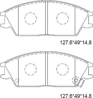 Asimco KD9749 - Kit pastiglie freno, Freno a disco autozon.pro