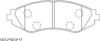 Asimco KD9734 - Kit pastiglie freno, Freno a disco autozon.pro