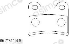 Asimco KD9736 - Kit pastiglie freno, Freno a disco autozon.pro