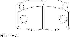 Asimco KD9733 - Kit pastiglie freno, Freno a disco autozon.pro